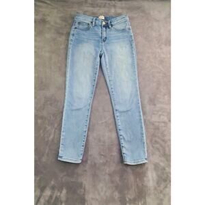 J. Crew Women's Size 27P Blue Straight Jeans Cotton Casual C25-11